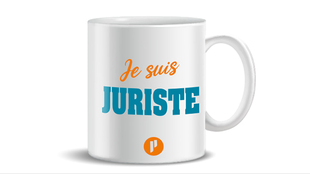 Mug avec inscription "Je suis Juriste" et logo Prium Portage