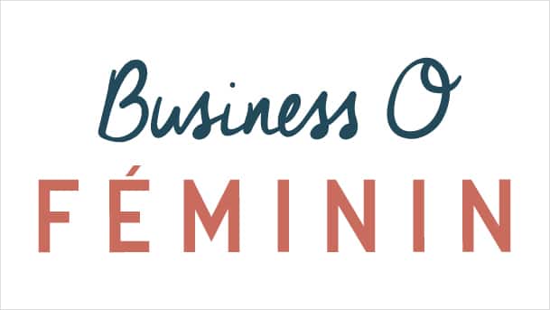 Logo sur fond blanc de Business O Féminin