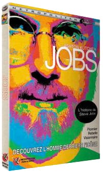 Couverture du boîtier DVD du film "Jobs" pour l'article "5 films à voir pour devenir entrepreneur à succès". Image provenant du site de la Fnac.