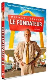 Couverture du boîtier DVD du film"Le Fondateur" pour l'article "5 films à voir pour devenir entrepreneur à succès". Image provenant du site de la Fnac