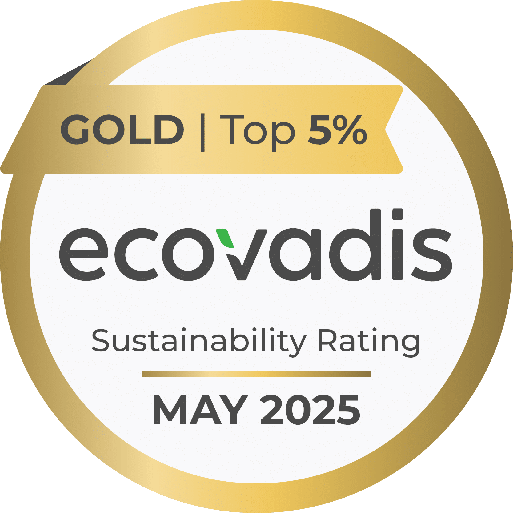 EcoVadis – Médaille d'Or